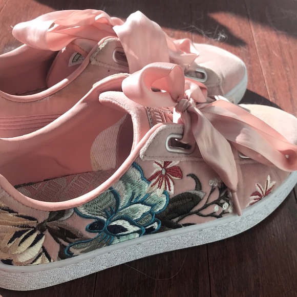 PUMA Basket Heart Hyper Embossed Sneaker - Picture 2 of 2